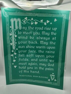 Chalk Couture Transfer, Irish Blessing, 8.5"x11" NWT